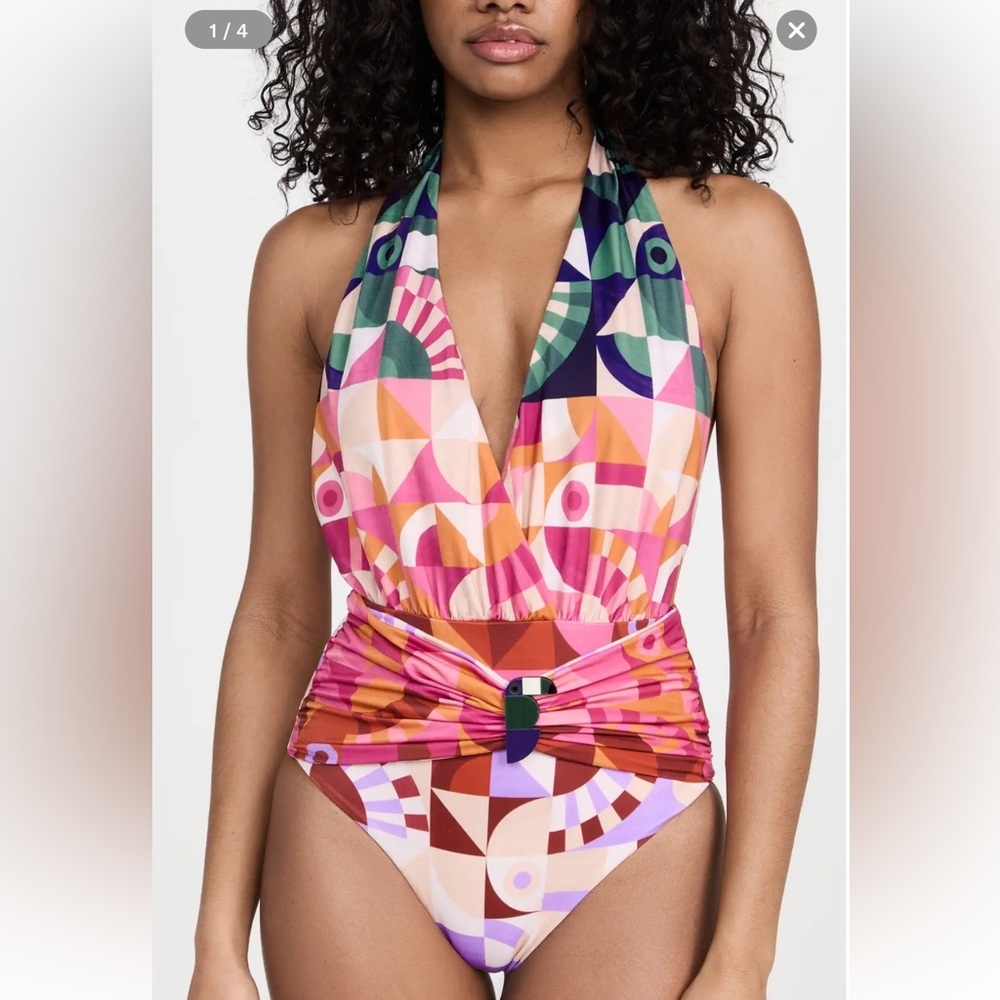 Farm Rio Ombre Graphic Toucans One-Piece Swimsuit, small, $228 - Picture 5 of 16